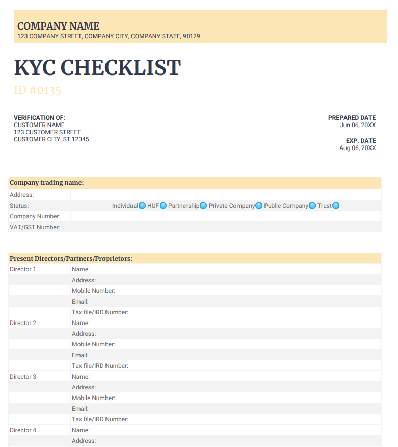 KYC Checklist - What Are The Elements?